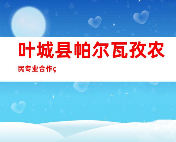 叶城县帕尔瓦孜农民专业合作社